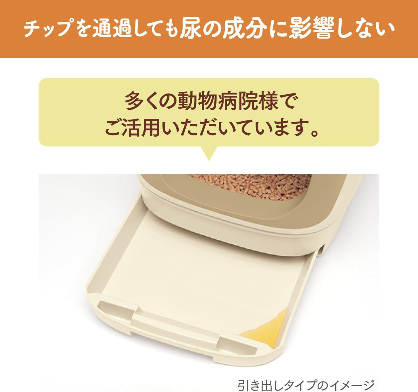 ニャンとも清潔トイレ 猫砂 [天然素材でパワフルに脱臭] 脱臭・抗菌チップ 大きめの粒 2.5L×6個 システムトイレ 猫用 消臭 ネコ砂 (ケース販売)