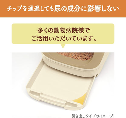 ニャンとも清潔トイレ 猫砂 [天然素材でパワフルに脱臭] 脱臭・抗菌チップ 大きめの粒 2.5L×6個 システムトイレ 猫用 消臭 ネコ砂 (ケース販売)