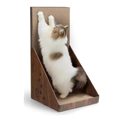 猫壱 爪とぎ バリバリボード ダークブラウン通常