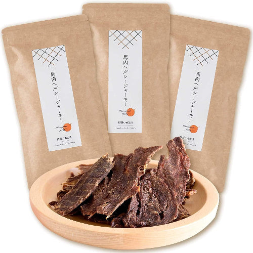 健康いぬ生活 犬 おやつ 馬肉 100% ジャーキー 120g (40g×3袋) 国産 無添加 高たん ぱく 鉄分 アレルギー オヤツ グルテンフリー アレルギー対応 犬用 低脂肪