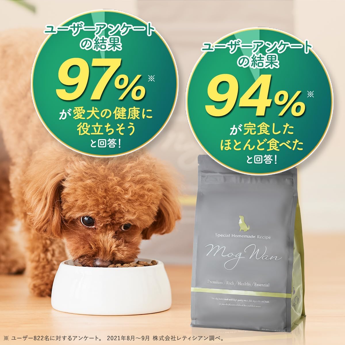 モグワン ドッグフード チキン＆サーモン（1.8kg）全犬種 全年齢対応 グレインフリー 無添加 グルテンフリー 総合栄養食 ヒューマングレード 公式限定商品冊子付き 子犬 成犬 シニア犬 小型犬 中型犬 大型犬【着色料・香料不使用】 もぐわん MogWan MGW