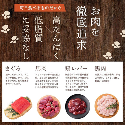 ミシュワン ドッグフード 成犬用(国産鶏肉＆馬肉)1kg×1個 【獣医師監修】 無添加 グルテンフリー 総合栄養食