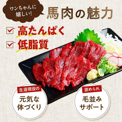 健康いぬ生活 犬 おやつ 馬肉 100% ジャーキー 120g (40g×3袋) 国産 無添加 高たん ぱく 鉄分 アレルギー オヤツ グルテンフリー アレルギー対応 犬用 低脂肪