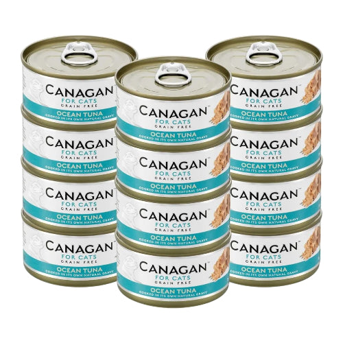 カナガン キャットフード マグロ 缶詰 (75g×12缶) ウェットフード [まとめ買い] 全猫種・全年齢 対応 ウェットタイプ 【着色料・香料不使用 グレインフリー】 CANAGAN 12CNKM