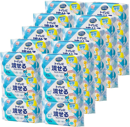 クリーンペットケア トイレに流せるウェットティッシュ 計1080枚(72枚入×15個) NPWT-1P アイリスオーヤマ