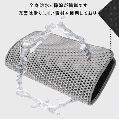 猫用トイレマット 猫砂取りマット116x66CM 複数サイズ 猫マット 猫砂マット 飛び散り防止マット 掃除簡単 EVA 滑り止め 防水 防カビ 臭さ防止 マッサージ式 高耐久