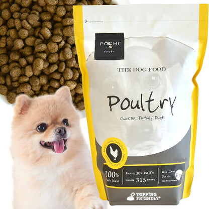 POCHI ザ・ドッグフード ベーシック 3種のポルトリー 3kg 犬の餌 低カロリー