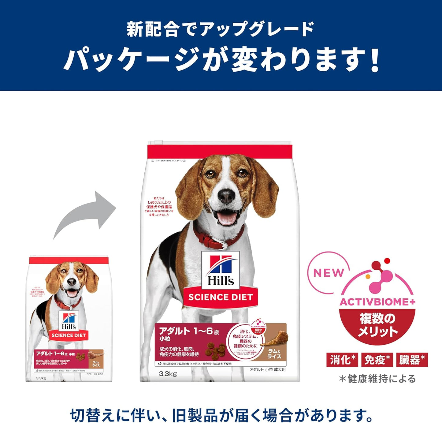 ヒルズ サイエンス・ダイエット サイエンスダイエット ドッグフード アダルト 1~6歳 小粒 ラム&ライス 3.3kg 成犬用 ドライ お試し トライアル