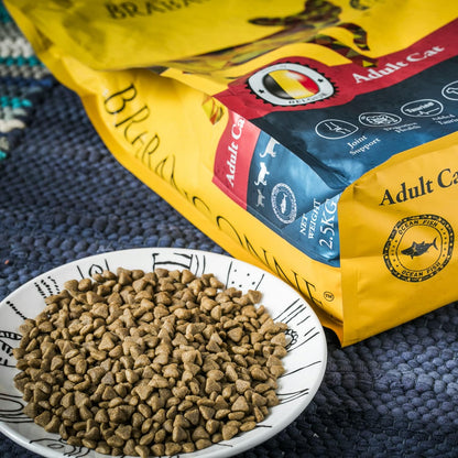 ブラバンソンヌ 成猫用 キャットフード オーシャンフィッシュ 2.5kg ベルギー産 ドライ 小粒 ローグレイン 消化器ケア 尿路ケア 腎臓ケア BRABANCONNE