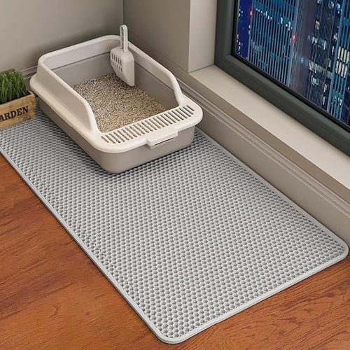 猫用トイレマット 猫砂取りマット116x66CM 複数サイズ 猫マット 猫砂マット 飛び散り防止マット 掃除簡単 EVA 滑り止め 防水 防カビ 臭さ防止 マッサージ式 高耐久