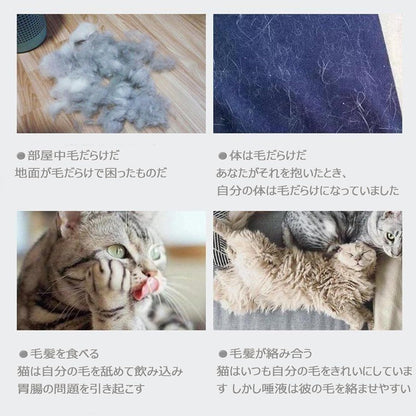 【正規品】SanMori ペット用 痛くない ヒーリングブラシ スリッカーブラシ 長毛・短毛種 くし ワンマッサージしながら抜け毛除去 ボタンを押して抜け毛が簡単に取れる ペットグルーミングブラシ 猫・犬兼用(グレー)