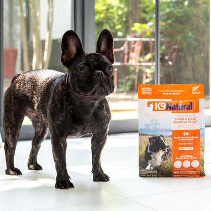 ケーナインナチュラル (K9 Natural) フリーズドライ ドッグフード ラム&キングサーモン・フィースト 500g -犬用 フリーズドライ総合栄養食-