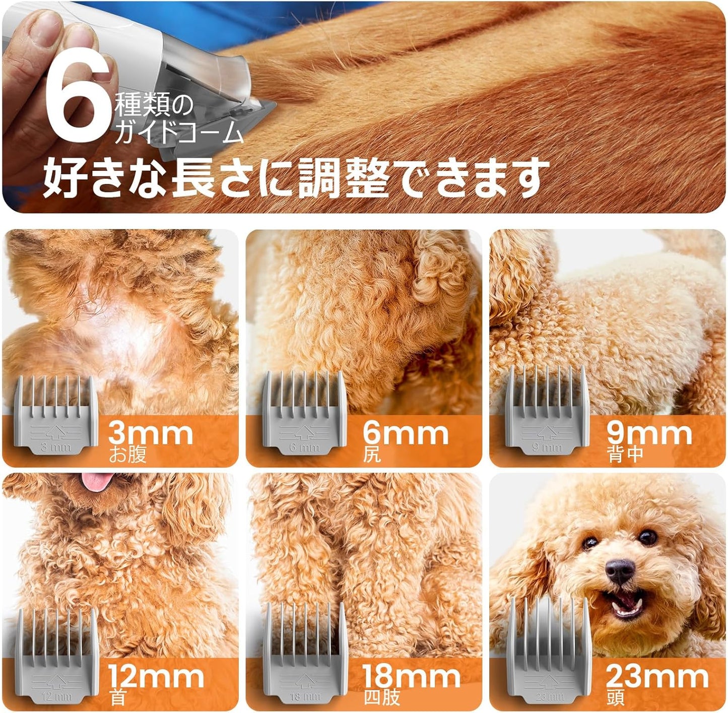 【ブラシと掃除機一体型】Oneisall 犬 バリカン 吸引式 7 in 1 多機能 犬 猫美容器/ペット用掃除機 付きブラシ/ペットグルーミングセット/電動バリカン/犬 猫用品/抜け毛対策（grey）